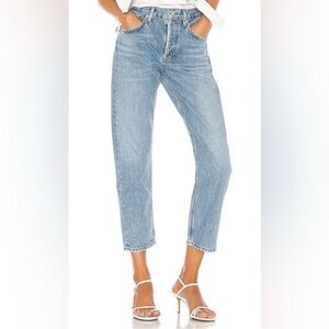 AGOLDE Parker Easy Fit Straight Leg Crop Ankle Jeans Blur Women’s 29 A113B-1139